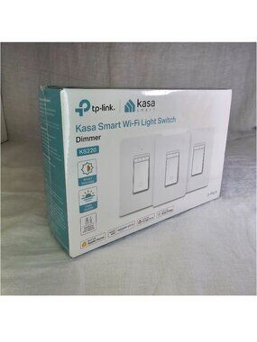 NIB! Tp-link Kasa Smart Wi-Fi Light Switch Dimmer KS220 3-Pack